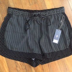 Jennifer Lopez Geo Print Drawstring Shorts Size L